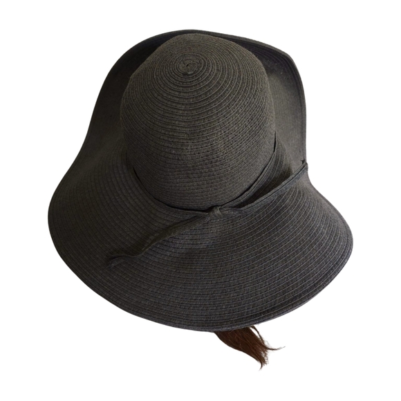 Sun N Sand Women's Oversized Dark Grey Floppy Sun Hat One Size - Picture 3 of 9